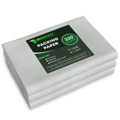 Packing Paper for Moving - 320 Newsprint Paper Sheets for packing supplies -1...