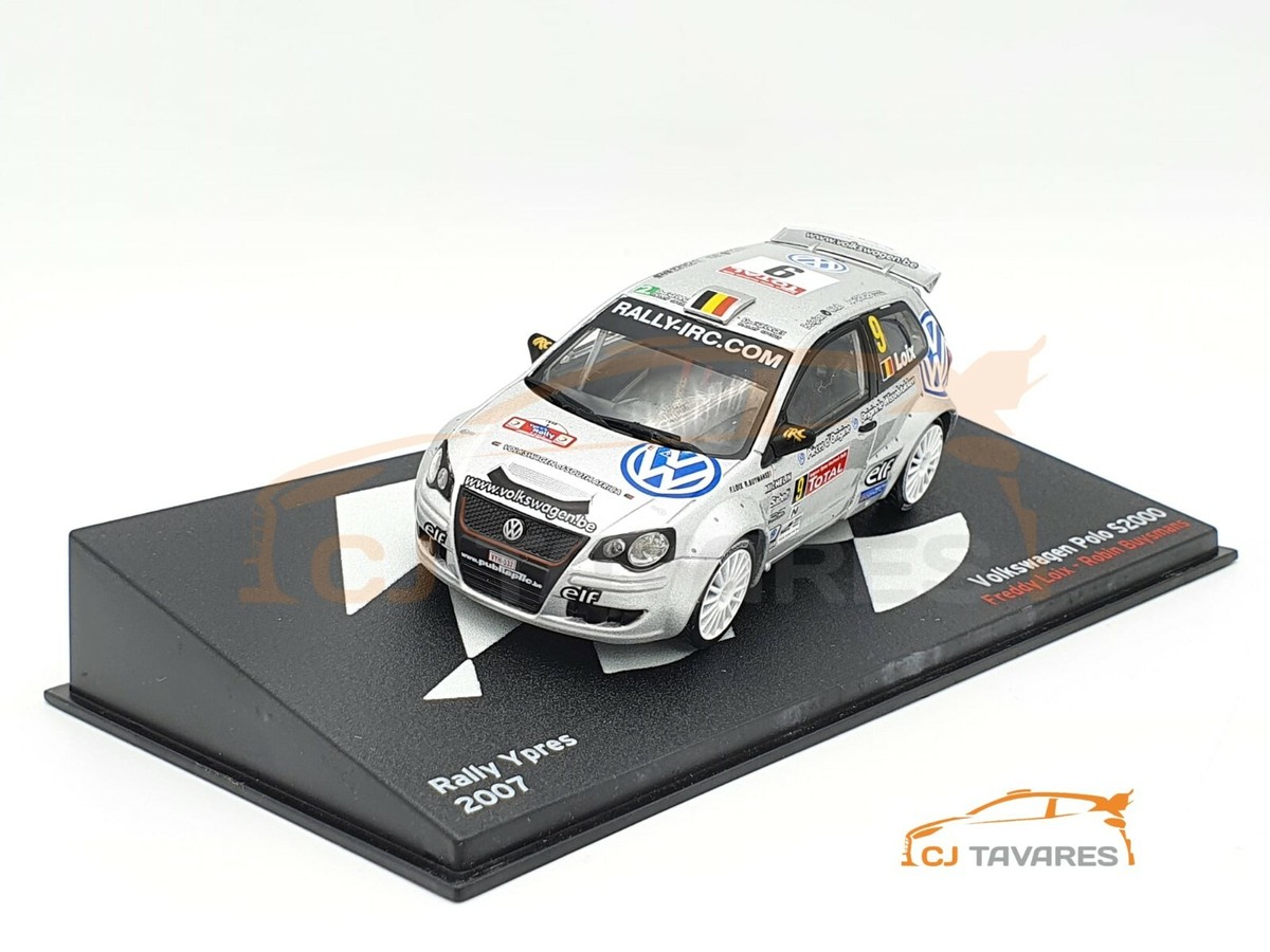 ALTAYA VOLKSWAGEN POLO S2000 #9 FREDDY LOIX RALLY YPRES 2007 1/43
