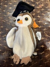 WISE THE OWL 1997  1998 TY BEANIE BABY ERRORS 