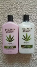 Hemp Heaven Organic Hemp Seed Oil Strawberry Hibiscus/Coconut 12oz each Lot of 2