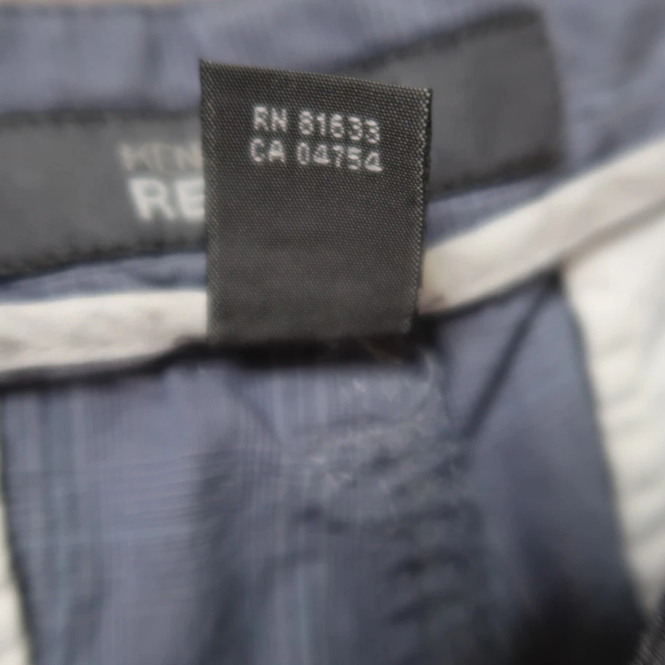 Pantalones Cortos Chinos Kenneth Cole Reaction Para Hombre Talla 31 Bolsillos Frontales Planos Algodón Gris Foto 4 de 4