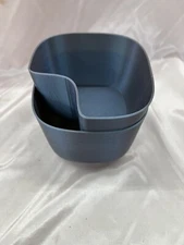 Pistachio Bowl Snack Serving Double Dish Peanut Bowl with Seeds Shell Storage