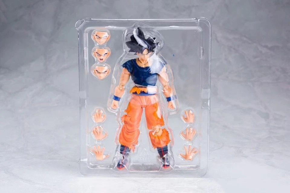 Nuevo Son Goku SHF Dragon Ball Super Ultra Instinct 6 pulgadas figura de acción conjunto de caja Foto 4 de 4