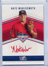 2018 Stars and Stripes 17U Autographs Nate Wohlgemuth Red Ink Auto 8/10