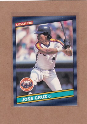 1986 LEAF BASEBALL JOSE CRUZ #49 ASTROS NMMT OR BETTER *E3767