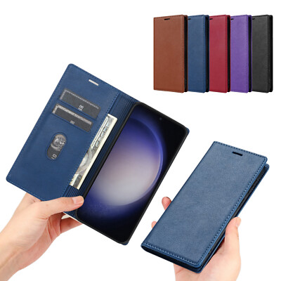 For Samsung Galaxy A05/A05S/A15/A14/A54 Flip Magnetic PULeather Card Wallet Case