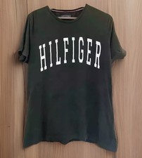 Vintage Tommy Hilfiger Green T Shirt Size M. P 2 P 20? Tiny Hole Shown In Photos