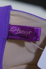 L'Agent by Agent Provocateur Womens Avril Bikini Top Purple Size Extra Small