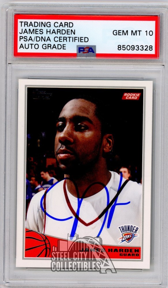 ポム・クレメンティエフ　直筆サイン　8×10インチ オートグラフ　マンティス James Harden 2009-10 Topps Autograph Rookie Card #319 PSA/DNA 10