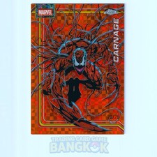 Carnage /25 | 2026 Topps Chrome Marvel Comics #22 X-Fractor Orange