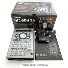 Roland SP-404SX Portable Linear Wave Sampler Works w/Box Adapter Manual 0125