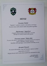 Ludogorets v Bayer Leverkusen UEFA Europa League 2018 official lunch menu