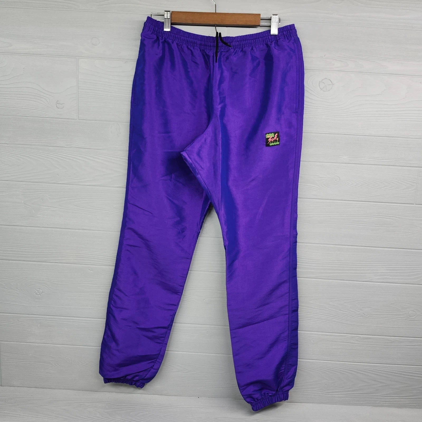 Vintage Surf Style Windbreaker Pants Purple Iridescent Medium NWT
Opens in a new window or tab