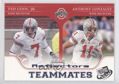 2007 Press Pass Blue Reflectors Ted Ginn Jr Anthony Gonzalez #95 Rookie RC 0b3
