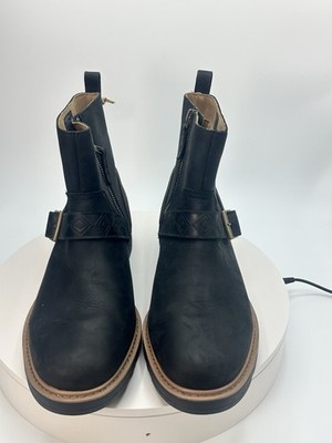 Teva Women s Size 10 Ankle Boot De La Vina Dos black Leather Waterproof/org:$160