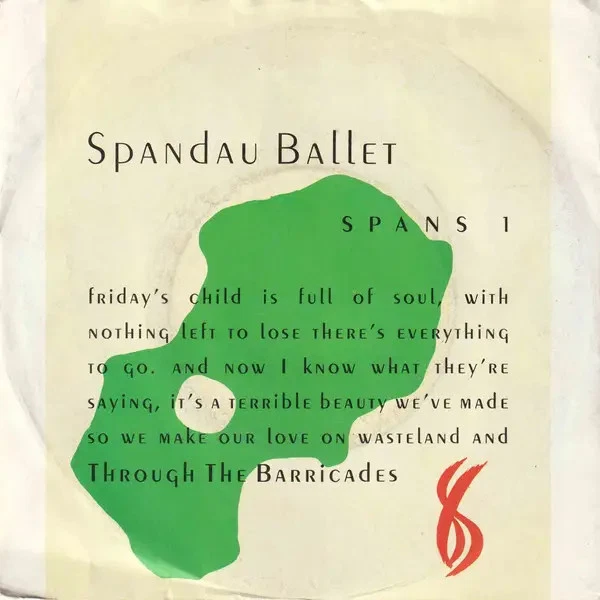 Spandau Ballet Through The Barricades Vinyl Single 7inch CBS - Bild 1 von 1