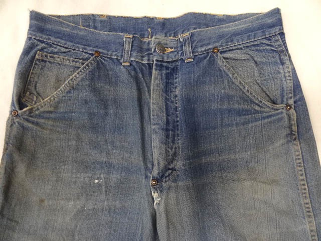 Vintage 1940s 1950s Can't Bust Em Indigo Denim Painte… - Gem