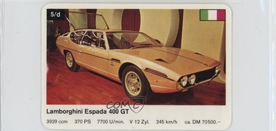 1970s FX Schmid Quartett Superautos Lamborghini Espada 400 GT #5/d 0i4g