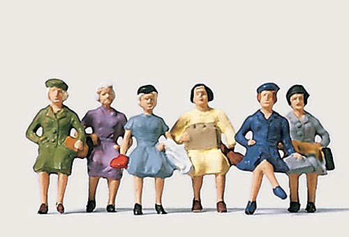 Figuras Merten H0 (0853): Viajero, mujer, sentado | Zustand: Neu