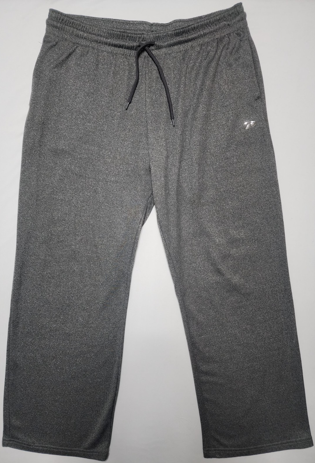 Pro Player Men's Large Gray Straight Leg Baggy Fleece Sweat Pants Joggers Y2K