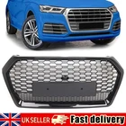 For Audi Q5 Grill 2017-2020 SQ5 Style Front Bumper Grille Honeycomb Gloss Black