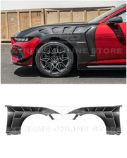 For 24-Up Ford Mustang S650 | GTD Style Carbon Fiber Front Side Vented Fenders