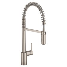 Spot Faucet Pulldown Resist Stainless Single Hole Moen 5923SRS Kitchen Align