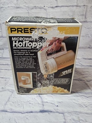 Vintage Presto Microwave Hot Topper Melter Dispenser - Model 03050