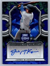 Jared McKenzie 2023 Elite Extra Edition Hidden Gems Blue Signatures #HG-JMK