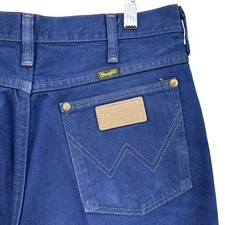 VTG 90s Wrangler Cowboy Cut Slim Fit Jeans Blue Made USA 31x30 30x27 936PWD