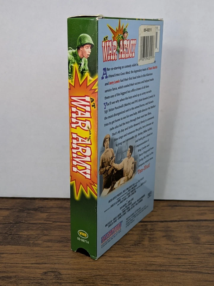 VHS Tape - 1997 At War with the Army, Dean Martin Jerry Lewis Foto 4 de 4