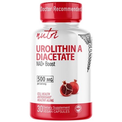 Nutri Urolithin A 500mg NAD+ Boost, Antioxidant, Cell Repair Supplement