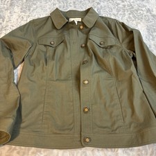 Christopher  Banks Women  s Jacket Olive Lightweight Medium