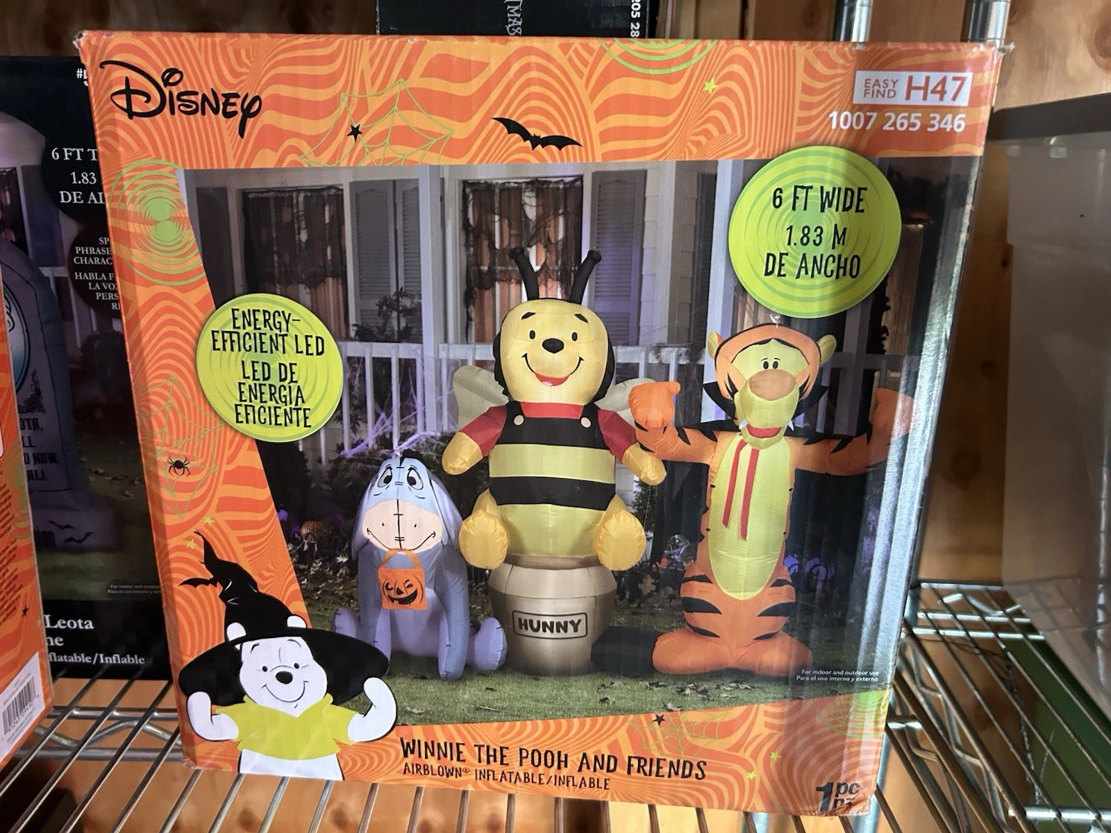 Disney 6ft Winnie the Pooh & Friends Scene Halloween Inflatable Tigger Eyore NEW