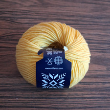 MILLAMIA Sweden Naturally Soft Merino Yarn 100% Wool - 1x50g Colour Daisy Yellow