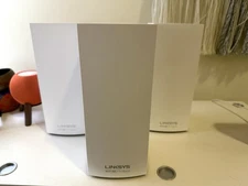 Linksys Atlas Max AXE8400 Tri-Band Mesh Wi-Fi 6E System- (3-pack) - White - VG