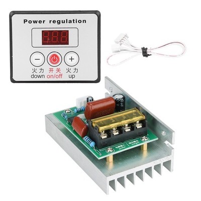 6000W SCR Digital Spannungsregler Geschwindigkeitssteuerung Dimmer Thermost CU