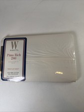 Wamsutta Pima Rich 280 Thread Count Twin Flat Sheet Ivory New In Package