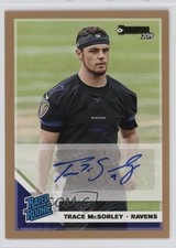 2019 Panini Donruss Rated Rookie Press Proof Bronze Trace McSorley #346 Auto qw7