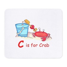 CafePress CRAB ON BEACH Non-slip Rubber Mousepad, Gaming Mouse Pad 1509980677