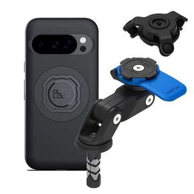 Quad Lock Motorcycle Fork Stem Mount (V2) Kit with Vibration Dampener and MAG Ph