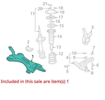 Scion XB Front Crossmember K-Frame 2004-2006 1.5L 4CYL 1NZFE 51201