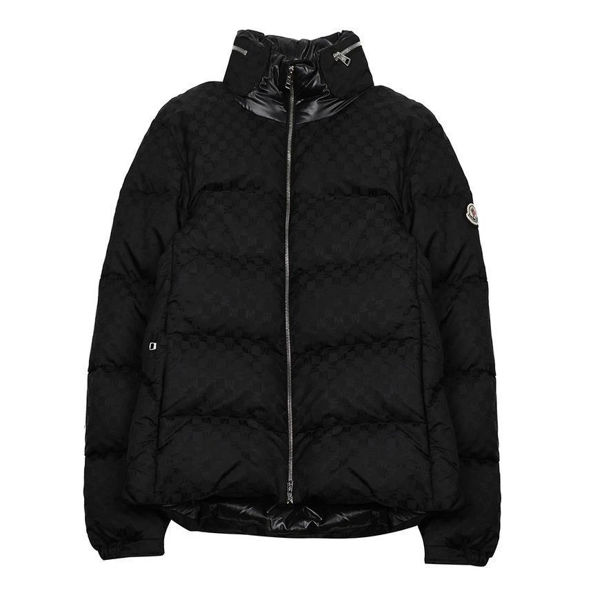 Giacca imbottita Moncler Nijima patch logo monogramma 122367039