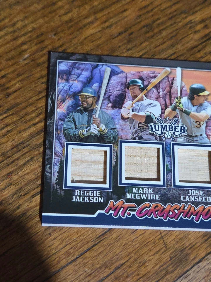Hoja madera 2024 Mt Crushmore McGwire Jackson Canseco Giambi/4 Foto 2 de 4