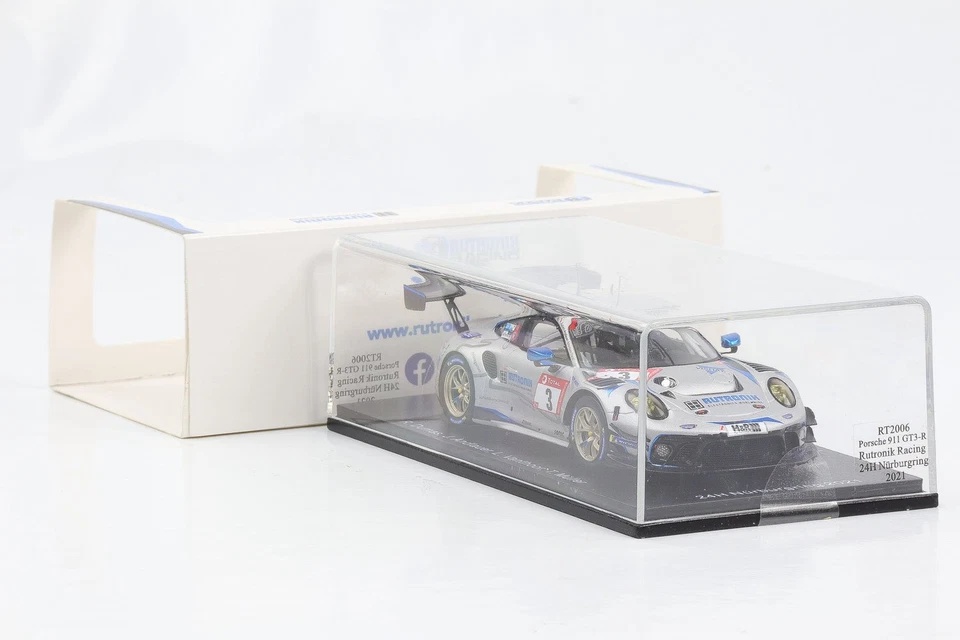 1:43 Spark Porsche 911 GT3 R Rutronik Course #3 24h Nürburgring 2021 - Immagine 3 di 3