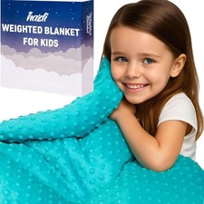 Super-Soft Weighted Blanket 7 Pounds - Weighted Blanket for - Easy to Clean, ...