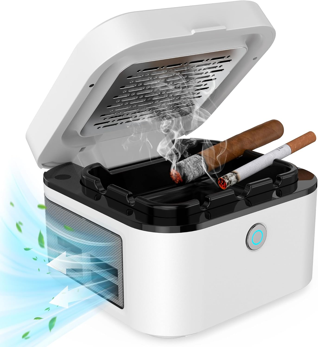 2 in 1 Air Purifier Multifunctional Smokeless Ashtray for Cigarette Smoker,  HEPA