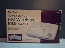 Radio Shack Two-Station FM Wireless Intercom Pair Model 43-486 Tested READ