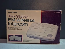 Radio Shack Two-Station FM Wireless Intercom Pair Model 43-486 Tested *READ
