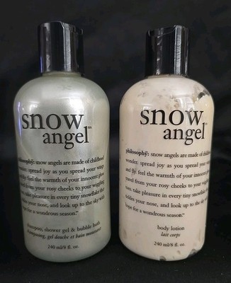 PHILOSOPHY SNOW ANGEL   Body Lotion  & 3-in-1 Shower Gel  @ 8 oz---- lot of 2